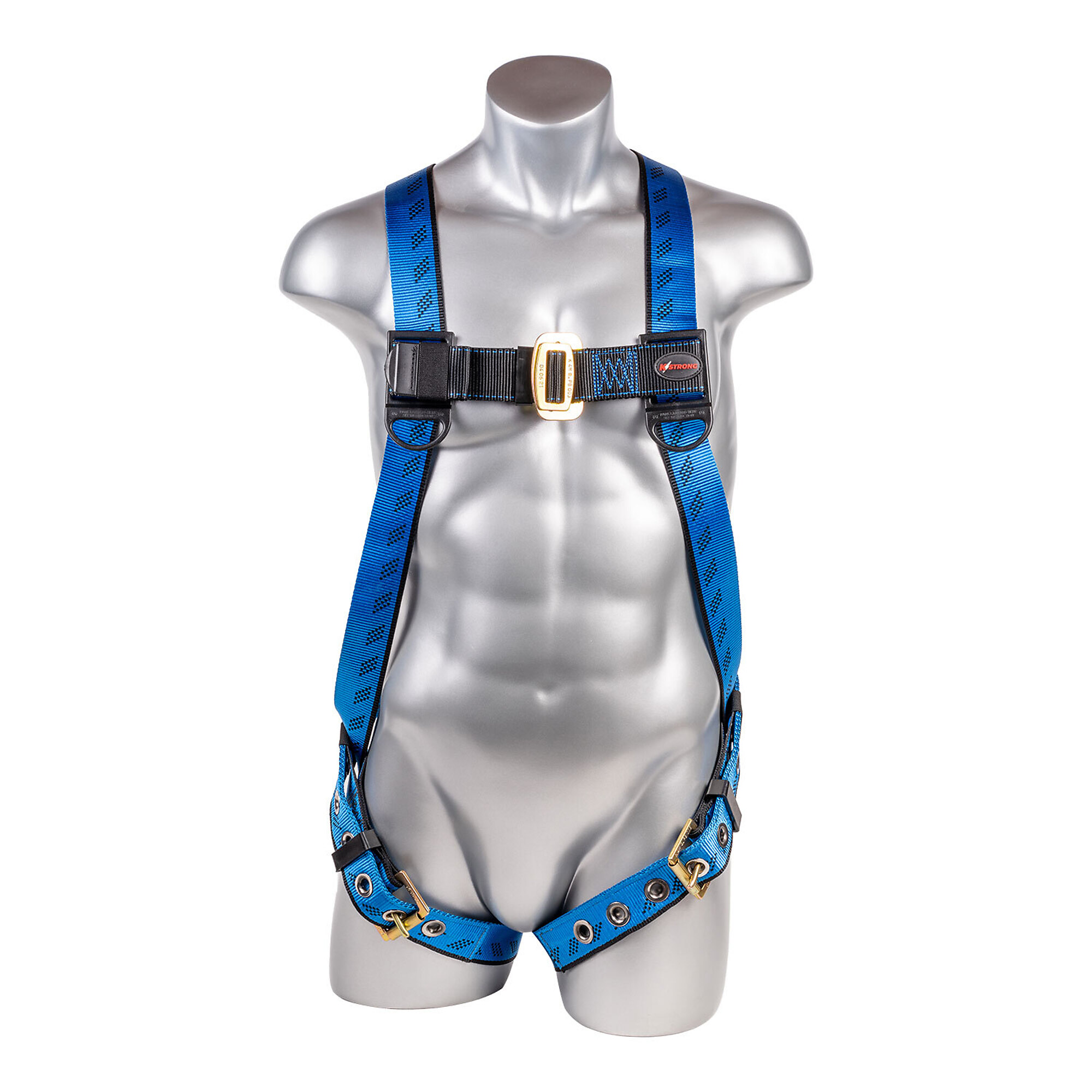 KStrong Kapture Essential 3-Point Full Body Harness — Dorsal D-Ring, 18in. Extension O-Ring, TB Legs, L-XL, Model# UFH10102G-L-XL